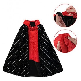 deAO Déguisement de Magicien Jeu dimitation pour Enfants Lensemble Comprend Un Uniforme Traditionnel, des Accessoires Magiq