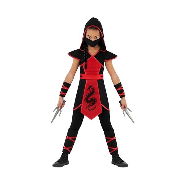 Morph Deguisement Ninja Fille, Déguisement Ninja Fille, Déguisement Ninja Enfant, Ninja Costume Enfant, Deguisement Ninja Enf