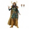 Marvel Hasbro Legends Series, Figurine Loki Agent dAsgard de 15 cm avec Pack rétro et 2 Accessoires