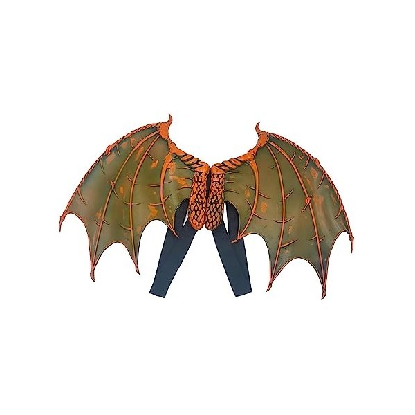 LOVIVER Ailes de dragon pour enfants Accessoires de costume de dragon Bretelles larges élastiques Ailes de dragon 3D réaliste