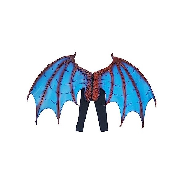 LOVIVER Ailes de dragon pour enfants Accessoires de costume de dragon Bretelles larges élastiques Ailes de dragon 3D réaliste