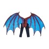 LOVIVER Ailes de dragon pour enfants Accessoires de costume de dragon Bretelles larges élastiques Ailes de dragon 3D réaliste