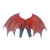 LOVIVER Ailes de dragon pour enfants Accessoires de costume de dragon Bretelles larges élastiques Ailes de dragon 3D réaliste