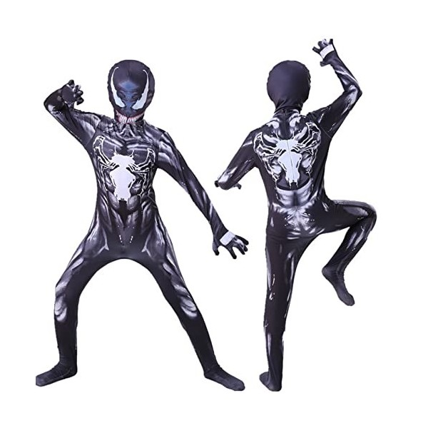 LGYCB Costumes Cosplay Noir Spiderman Venom Symbiose Spider Man Zentai Parti Superhero Bodysuit Fans Film Tenues Déguisements