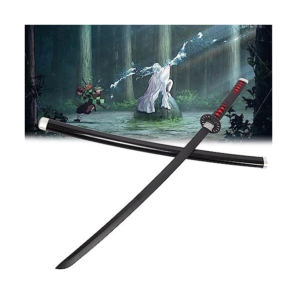 Katana Demon Slayer Cosplay Kamado Tanjiro Épée De Samouraï 76cm/104cm Épée DAnime Sabre Japonais En Bois Anime Epée Ninja P