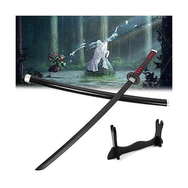 Katana Demon Slayer Cosplay Kamado Tanjiro Épée De Samouraï 76cm/104cm Épée DAnime Sabre Japonais En Bois Anime Epée Ninja P