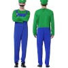 VISVIC Costume Super Brothers, Costume de Carnaval Halloween Hommes Femmes Garçons Filles, Déguisements de Carnaval, Homme Ro