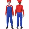 VISVIC Costume Super Brothers, Costume de Carnaval Halloween Hommes Femmes Garçons Filles, Déguisements de Carnaval, Homme Ro