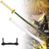 Asenmao Épée De Samouraï en Bois Epee en Demon Slayer De Katana Anime, Accessoires Dépée Ninja 6cm/104cm, Jouet pour Enfants