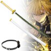 Asenmao Épée De Samouraï en Bois Epee en Demon Slayer De Katana Anime, Accessoires Dépée Ninja 6cm/104cm, Jouet pour Enfants