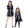 IKALI Filles Vêtements à ossature daraignée Luxueux La veille dHalloween Arc - en - ciel Os Robe de fantaisie Costume de so