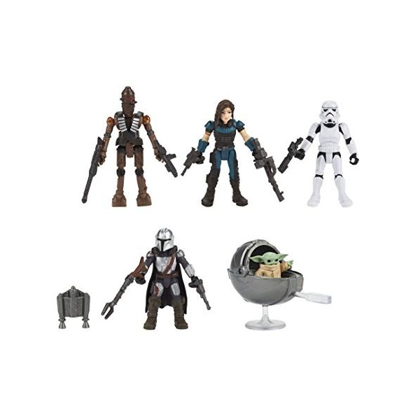 Star Wars Mission Fleet, Défendre lenfant, 5 Figurines de 6 cm avec Accessoires, Jouets pour Enfants, à partir de 4 Ans