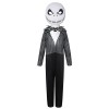 SheyLE Costume Jack Skellington pour enfants de 3 à 12 ans, combinaison squelette et masque, tenues de cauchemar pour Hallowe