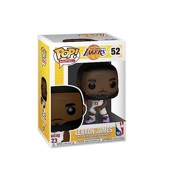 Funko Pop! NBA: Lakers - Lebron LeBron James - White Uniform - Figurine en Vinyle à Collectionner - Idée de Cadeau - Produi