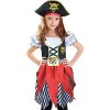Sincere Party Costume de pirate pour filles Robe de luxe princesse boucanière pirate avec épée, sac de pirate, cache-oeil et 