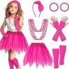 Boyiee Lot de 10 accessoires de costume des années 80 pour filles, costume de Noël pour enfants, cosplay, fête rétro sur le t