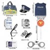 LUFEIS Déguisement Policier Enfant, Costume Policier Enfant, Police Deguisement Enfant, Policier Costume Accessoires, Police 