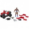 ​WWE Wrekkin Slam ‘N Spin ATV with Spinning Handlebars Action and Breakable Parts, Includes 6-inch Big E Basic Action Figure,