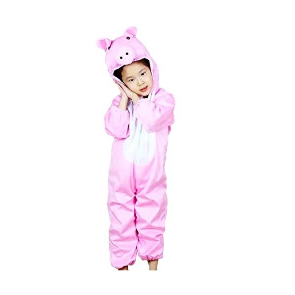 Lovelegis Costume de cochon rose - 4/5 ans - déguisement de carnaval - Halloween - fille - garçon - unisexe - cosplay - taill