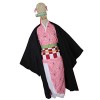 basisago Costume De Cosplay De Démon Danime, Costume De Kamado Nezuko avec des Accessoires en Bambou pour La Tenue denfants