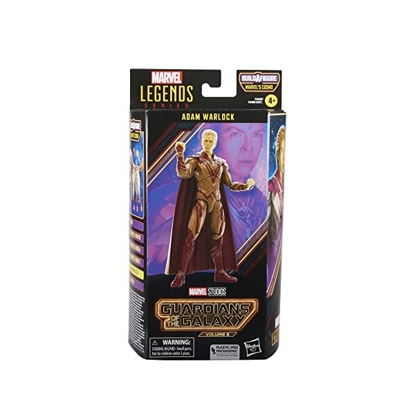 Marvel Legends Series, Adam Warlock, Gardiens de la Galaxie Vol.3, Figurine de 15 cm, 4+ ans, Inclus : Figurine et 2 pièces B