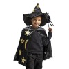 DigiTizerArt Cape de sorcière avec chapeau et mur, accessoires de costume dHalloween pour enfants, cosplay, fête, costume fa