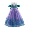 IMEKIS Enfant Filles Petite Sirène Robe Princesse Sequin Tutu Halloween Cosplay Habillage Costume De Carnaval De Noël avec Ac