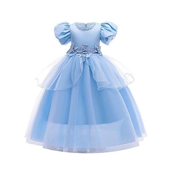 MYRISAM Robe de Cendrillon Papillon Déguisements Filles Princesse Cinderella Costume de Carnaval Halloween Cosplay Noël Robe 