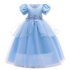 MYRISAM Robe de Cendrillon Papillon Déguisements Filles Princesse Cinderella Costume de Carnaval Halloween Cosplay Noël Robe 