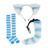 Amagogo Ensemble de costumes de chat, ensemble de queue doreilles, chaussettes de déguisement, costume de cosplay animal, ac