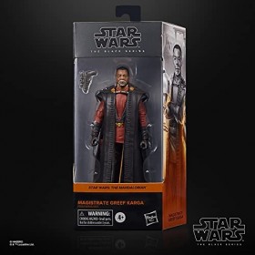 Hasbro Star Wars Figurine articulée de Collection The Black Series du Magistrat Greef Karga The Mandalorian de 15 cm pour Enf