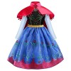 IBAKOM Costume Princesse Elsa Déguisement Fille Reine des Neiges Carnaval Cosplay Halloween Noël Cérémonie Anniversaire Festi