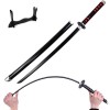 Asenmao Épée De Samouraï Anime Faite À La Main Katana en Bois pour Les Amateurs Danime - 76/104cm Couteau en Bambou Accessoi