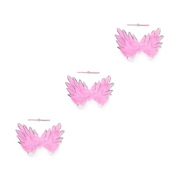 Toyvian Accessoire Photo Plume 3 Pièces Ailes DAnge Ailes Photo Prop Ailes Pour Nourrissons Photp Accessoires De Costume Béb