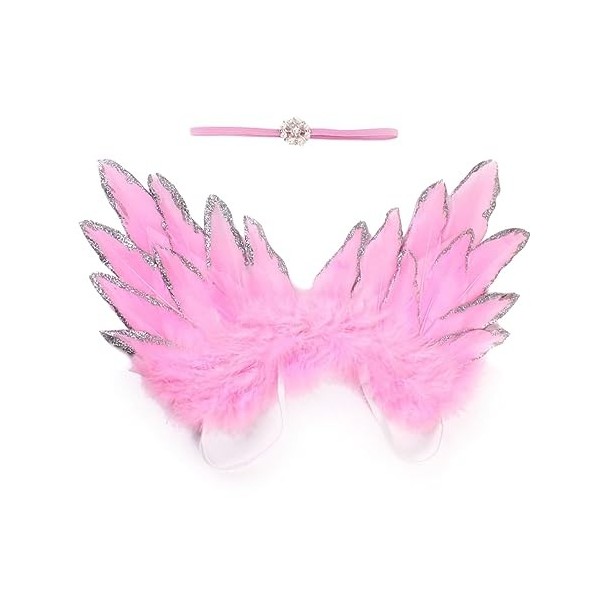 Toyvian Accessoire Photo Plume 3 Pièces Ailes DAnge Ailes Photo Prop Ailes Pour Nourrissons Photp Accessoires De Costume Béb