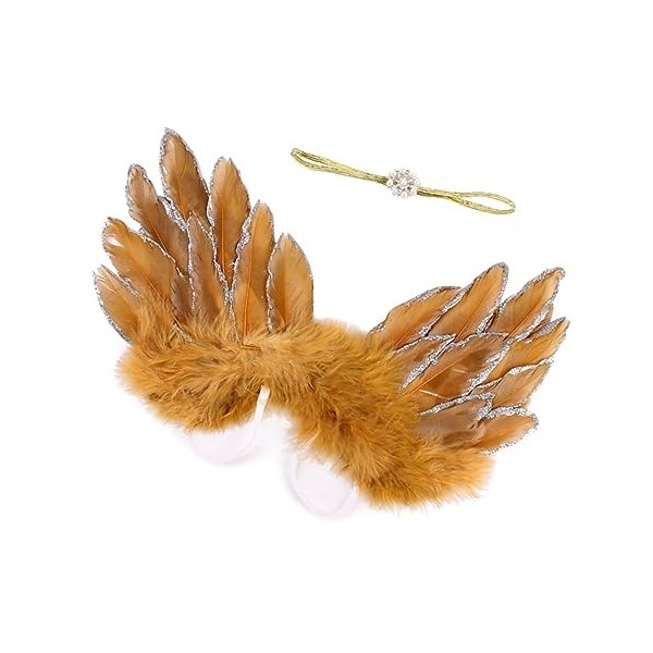 Toyvian Accessoire Photo Plume 3 Pièces Ailes DAnge Ailes Photo Prop Ailes Pour Nourrissons Photp Accessoires De Costume Béb