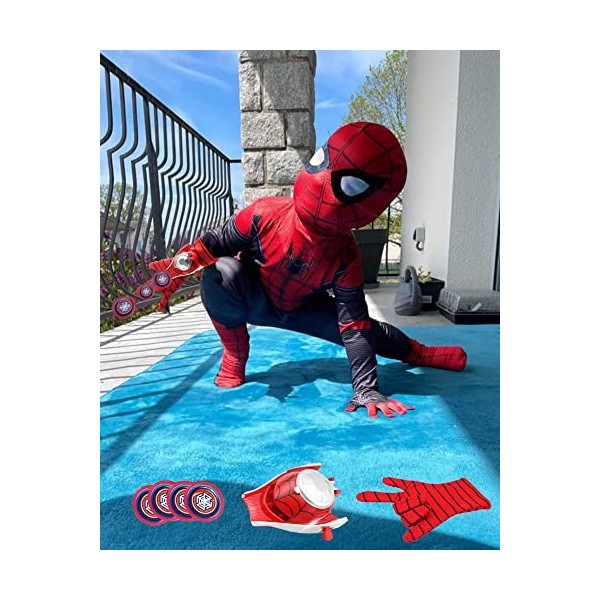 BITOWO Spiderman - Costume pour enfant de 3 à 4 ans - Combinaison a