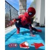 BITOWO Spiderman - Costume pour enfant de 3 à 4 ans - Combinaison avec accessoires de cosplay - Costume de super-héros - Cost