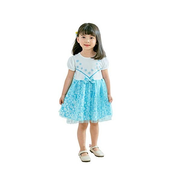 Lito Angels Deguisement Robe Tulle Petite Sirene Princesse Ariel avec Accessoires Enfant Fille, Anniversaire Fete Carnaval Ve