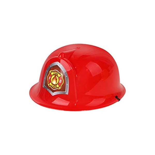 STOBOK Lot de 6 pompiers pour enfants, pompons, casques, accessoires de déguisement, chapeaux, jeux de rôle, pour enfants