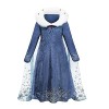 Elsa Robe Princesse Filles Elsa Déguisement Princesse Anna Déguisement Costume pour Filles Cape Déguisement Anna Déguisement 