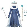 Elsa Robe Princesse Filles Elsa Déguisement Princesse Anna Déguisement Costume pour Filles Cape Déguisement Anna Déguisement 