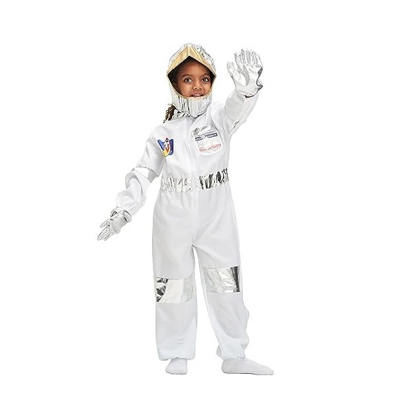 IKALI Costume Dastronaute pour Enfants, Combinaison Spatiale, Tenue De Jeu Imaginaire 5PCS 