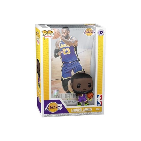 Funko Pop! Trading Cards: Lebron James - NBA + Panini - Figurine en Vinyle à Collectionner - Idée de Cadeau - Produits Offici