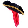 QeenQeeu Chapeau de pirate pour homme - Accessoires de pirate noir 