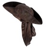 QeenQeeu Chapeau de pirate pour homme - Accessoires de pirate noir 