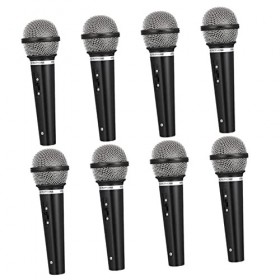 Toyvian 8 Pièces Accessoires pour Enfants Microphone Vêtements pour Tout-Petits Microphone À Main Jeux en Plastique Faux Micr