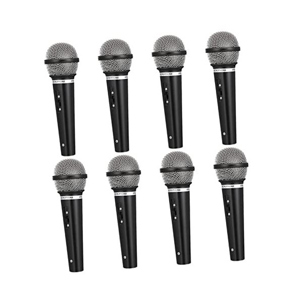 Toyvian 8 Pièces Accessoires pour Enfants Microphone Vêtements pour Tout-Petits Microphone À Main Jeux en Plastique Faux Micr