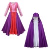 Odizli Costume dHalloween pour enfant - Costume de sorcière pour fille Hocus Pocus Sanderson Sisters - Robe de princesse - C