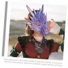 Toyvian Deguisement Adulte 4 Pièces Bleu Enfants Costume Enfants Robes Enfants Dragon Mascarade Tête Fête Costume Accessoire 